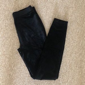 JCrew Black Velvet Leggings
